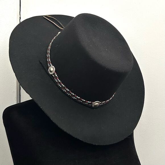 Vintage Golden Gate Hat & Cap Co. Black 100% Wool Western “Bolero”Hat, Size XL main image 10